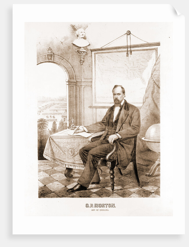 O.P. Morton, Gov. of Indiana; Ehrgott, Forbriger & Co., by Anonymous
