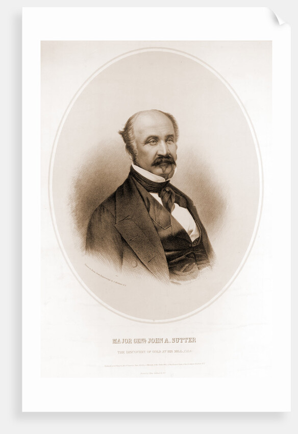 Major Genl. John A. Sutter by A. Morhart