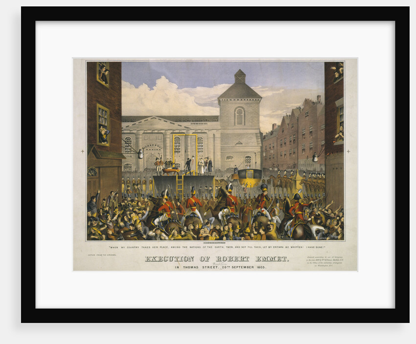 Execution of Robert Emmet in Thomas Street, Dublin, 20th September 1803 by Anonymous