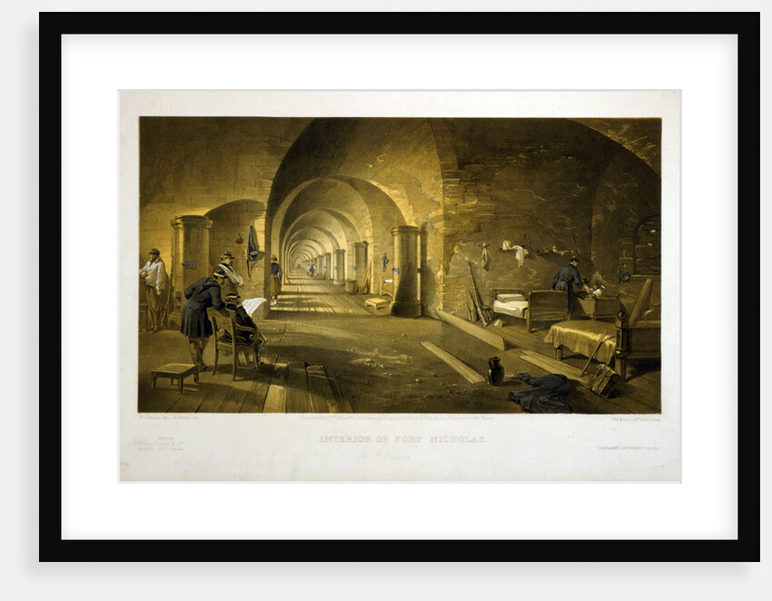 Interior of Fort Nicholas by William Simpson