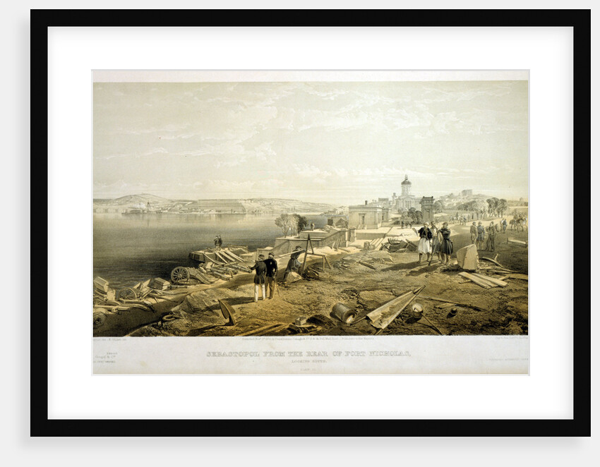 Sebastopol from the rear of Fort Nicholas, looking south by William Simpson