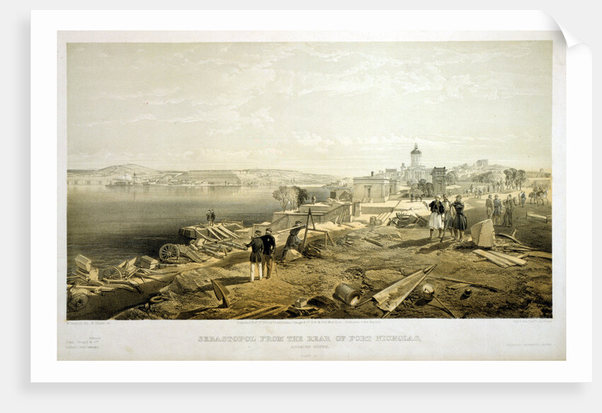 Sebastopol from the rear of Fort Nicholas, looking south by William Simpson