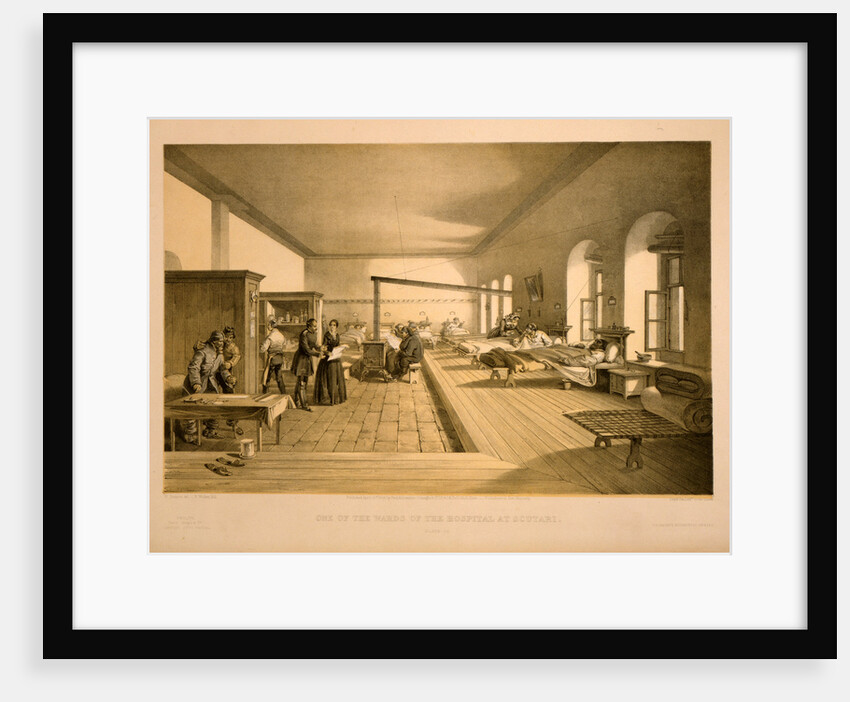 One of the wards of the hospital at Scutari by William Simpson