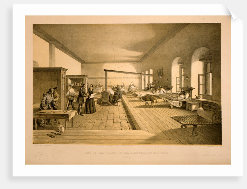 One of the wards of the hospital at Scutari by William Simpson