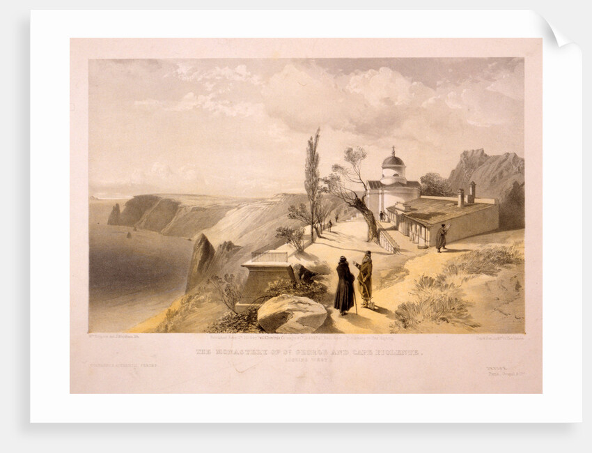 The Monastery of St. George and Cape Fiolente, looking west by William Simpson