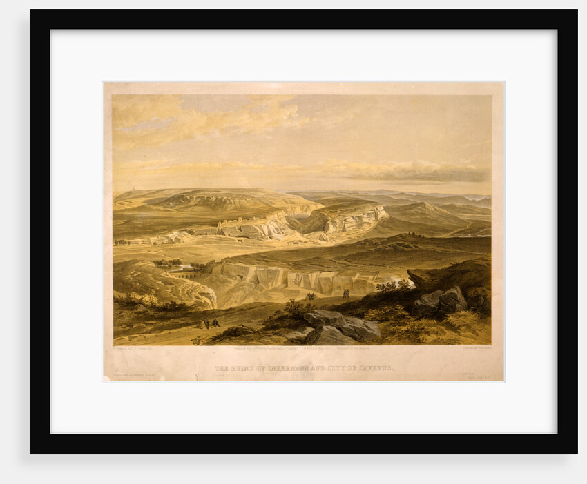 The ruins of Inkermann and city of caverns by William Simpson