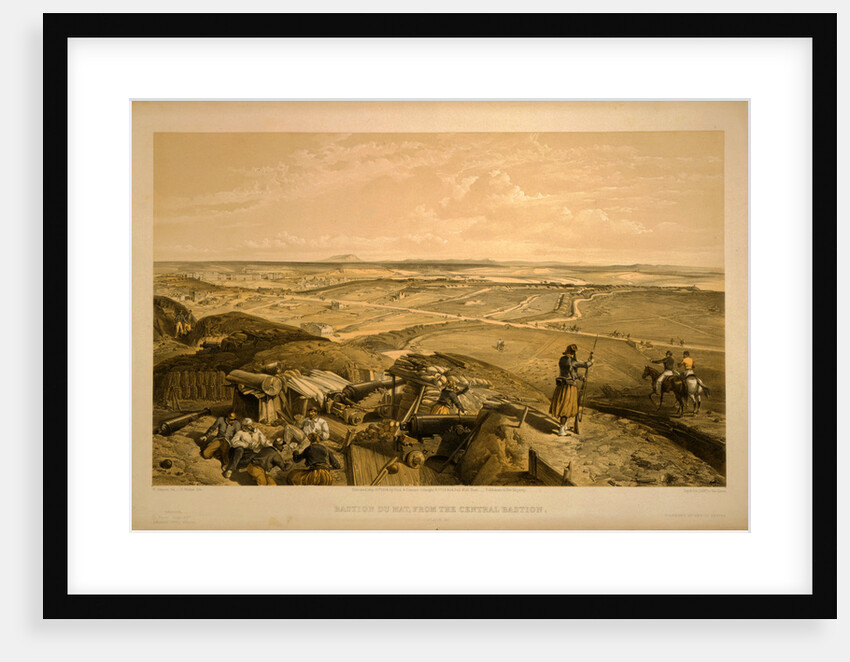 Bastion du Mat, from the central bastion by William Simpson