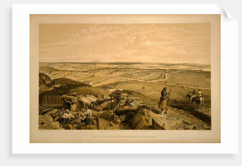 Bastion du Mat, from the central bastion by William Simpson