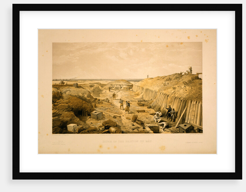 Ditch of the Bastion du Mât by William Simpson