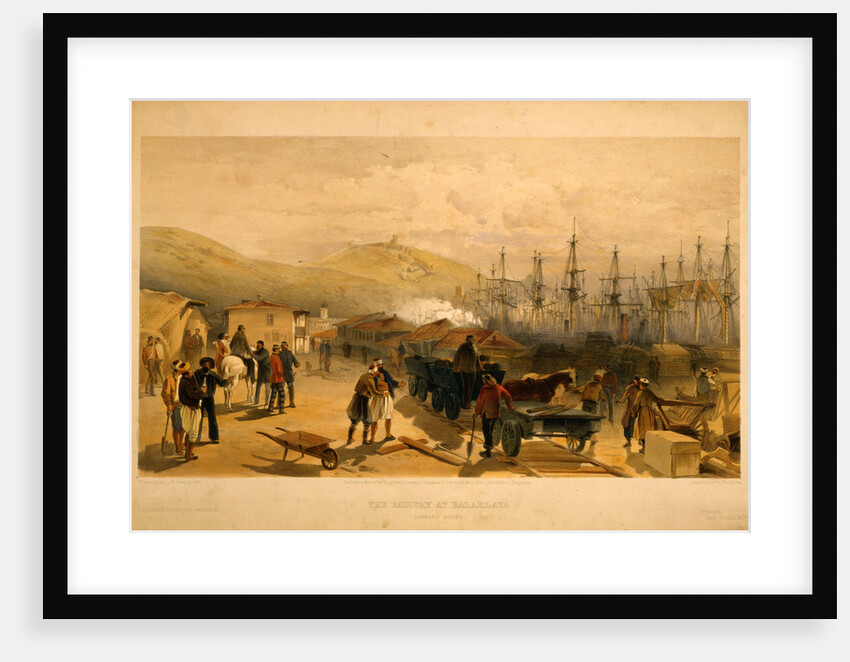 The railway at Balaklava, looking south by William Simpson