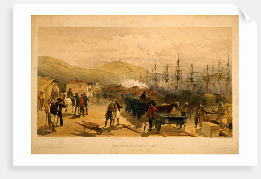 The railway at Balaklava, looking south by William Simpson