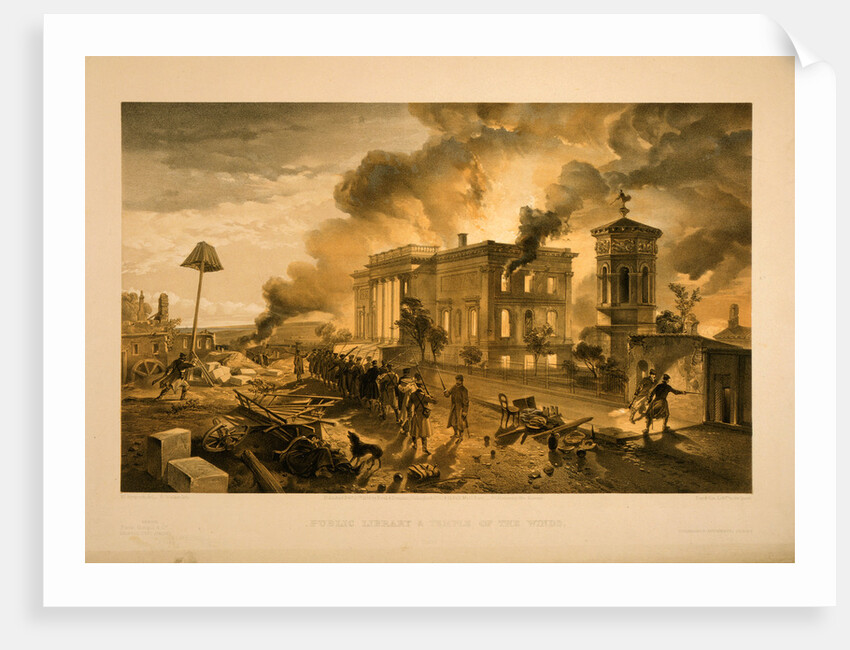 Public library and temple of the winds by William Simpson