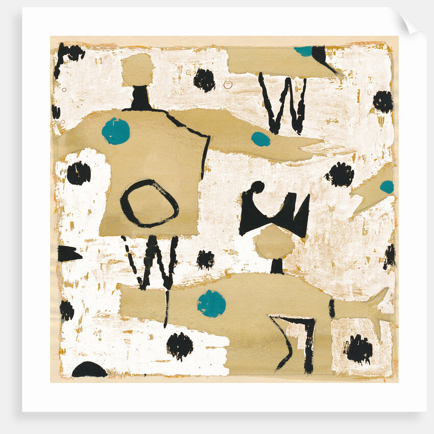 Figures with blue dots 1 by Petra James