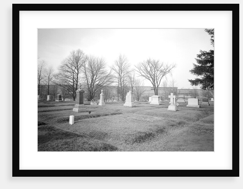 Mt. Holyoke, Massachusetts - Scenes. West Boylston Manufacturing Company from St. Brigid's Cemetary, 1936 by Lewis Hine