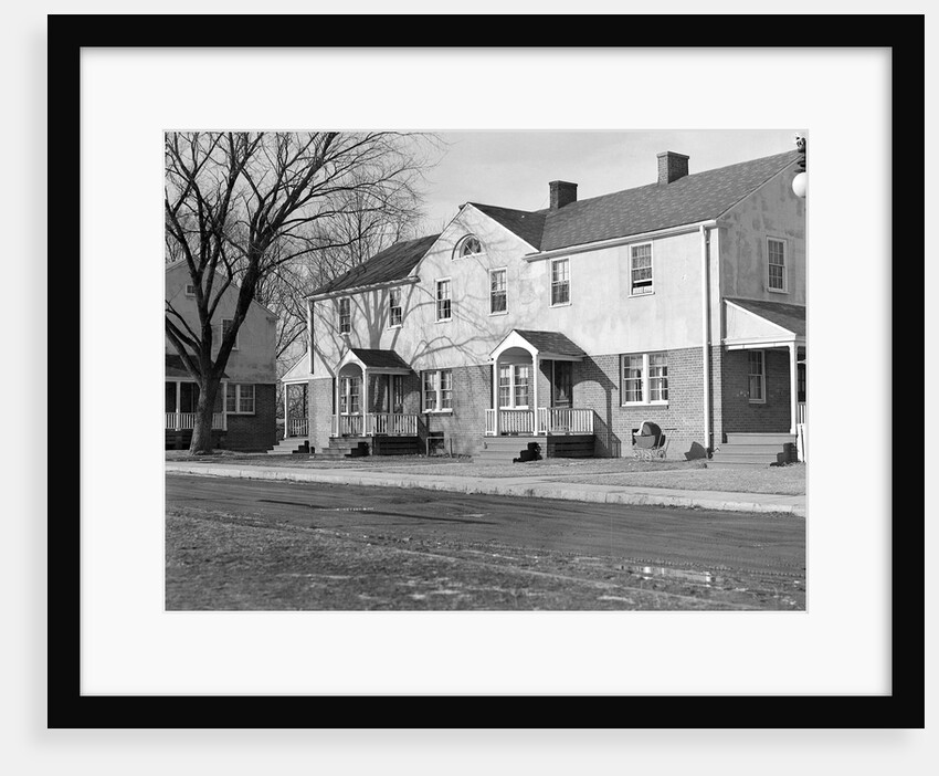 Mt. Holyoke, Massachusetts - Scenes. West Boylston Manufacturing Company - tenements, 1936 by Lewis Hine