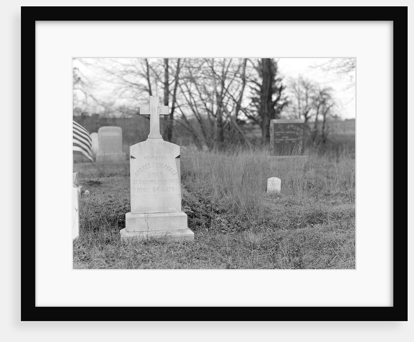 Mt. Holyoke, Massachusetts - Scenes. Saint Brigid's Cemetary - French and Polish graves, 1936 by Lewis Hine