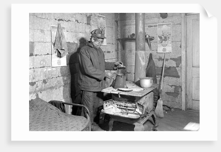 Scott's Run, West Virginia. Employed bachelor at home in Sessa Hill by Lewis Hine