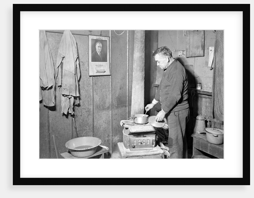 Scott's Run, West Virginia. Unemployed bachelor, Jere by Lewis Hine