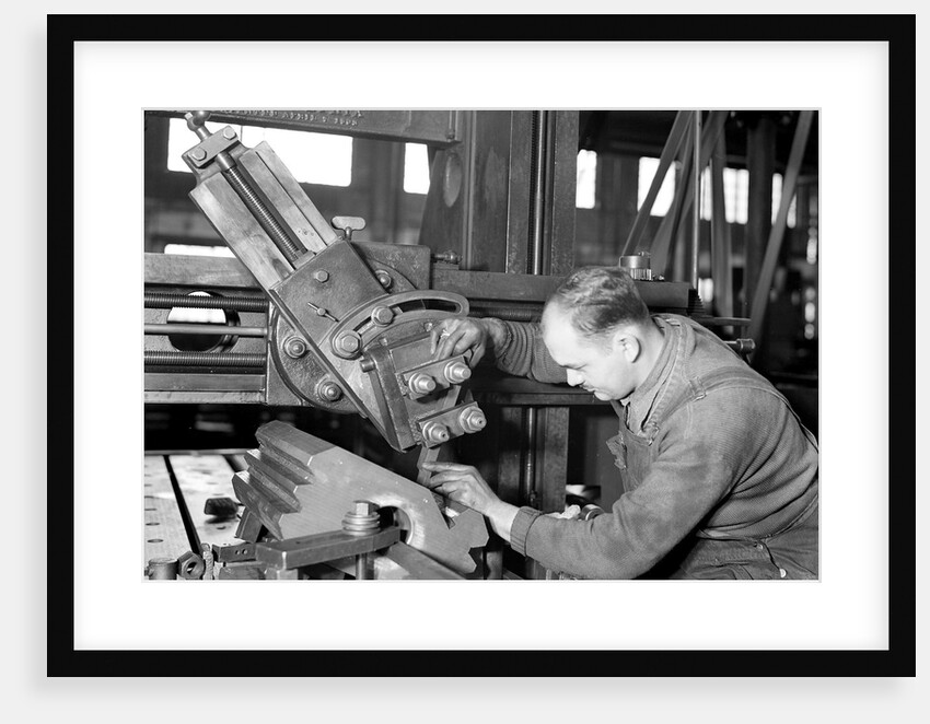 Eddystone, Pennsylvania - Railroad parts. Tool-builder bushing for an engine lathe spindle, March 1937 by Lewis Hine
