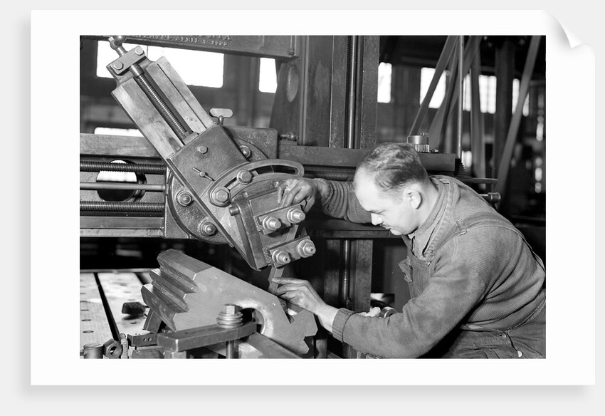 Eddystone, Pennsylvania - Railroad parts. Tool-builder bushing for an engine lathe spindle, March 1937 by Lewis Hine