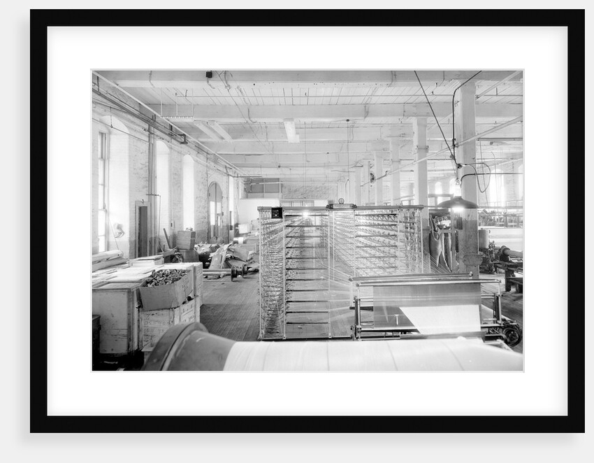 Paterson, New Jersey - Textiles. Jackson Winding and Warping Company. Picture of a Sipp-Eastwood DY type of High Speed Warper. by Lewis Hine