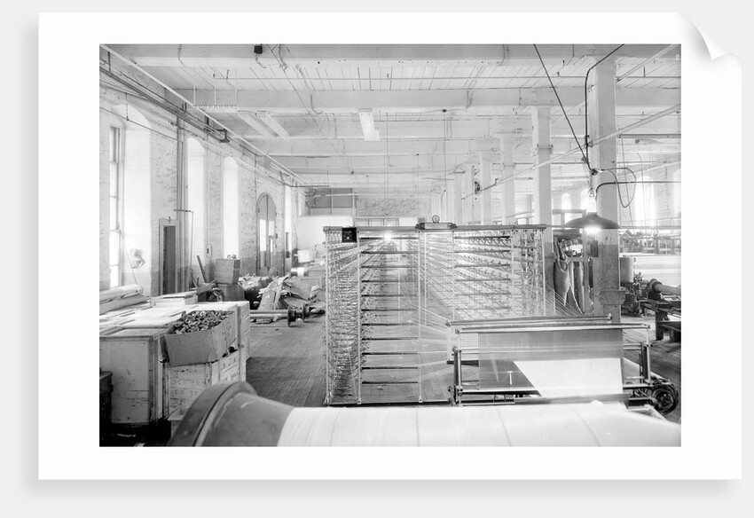Paterson, New Jersey - Textiles. Jackson Winding and Warping Company. Picture of a Sipp-Eastwood DY type of High Speed Warper. by Lewis Hine