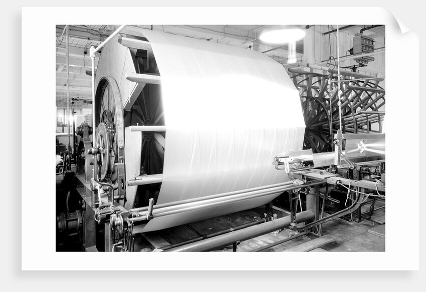 Paterson, New Jersey - Textiles. Jackson Winding and Warping Company. Picture of a Sipp-Eastwood DY type of High Speed Warper. by Lewis Hine