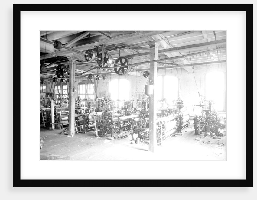 Paterson, New Jersey - Textiles. Two views of an idle petty shop. Taken in the Barnet Mills, June 1937 by Lewis Hine