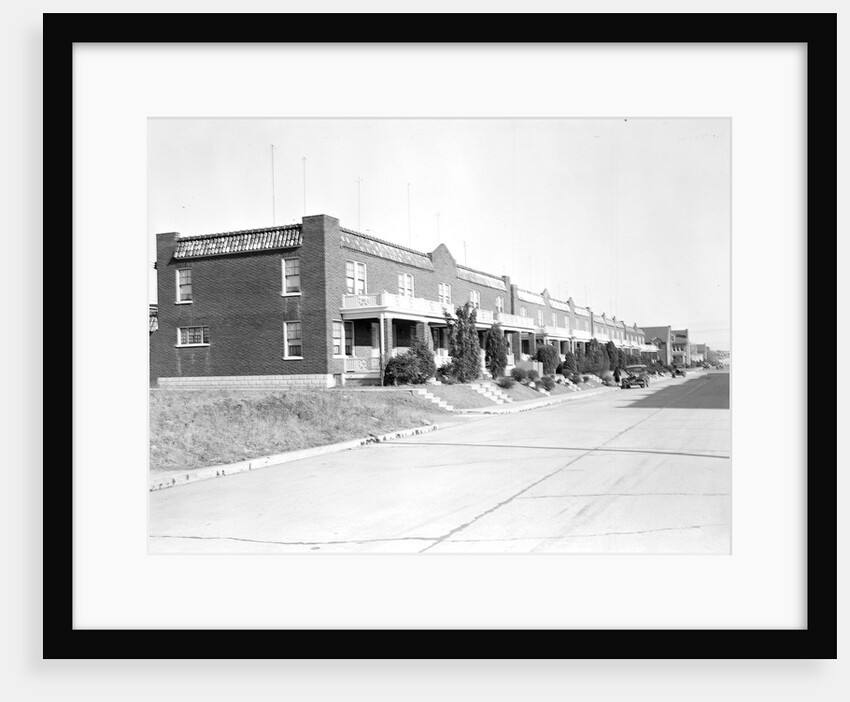 Lancaster, Pennsylvania - Housing. Row of houses in which there are some silk, linoleum, and closure workers by Lewis Hine