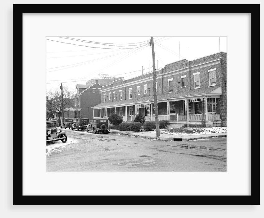 Lancaster, Pennsylvania - Housing. Low rental houses near linoleum plant - rental $18.00 - $20.00, 1936 by Lewis Hine