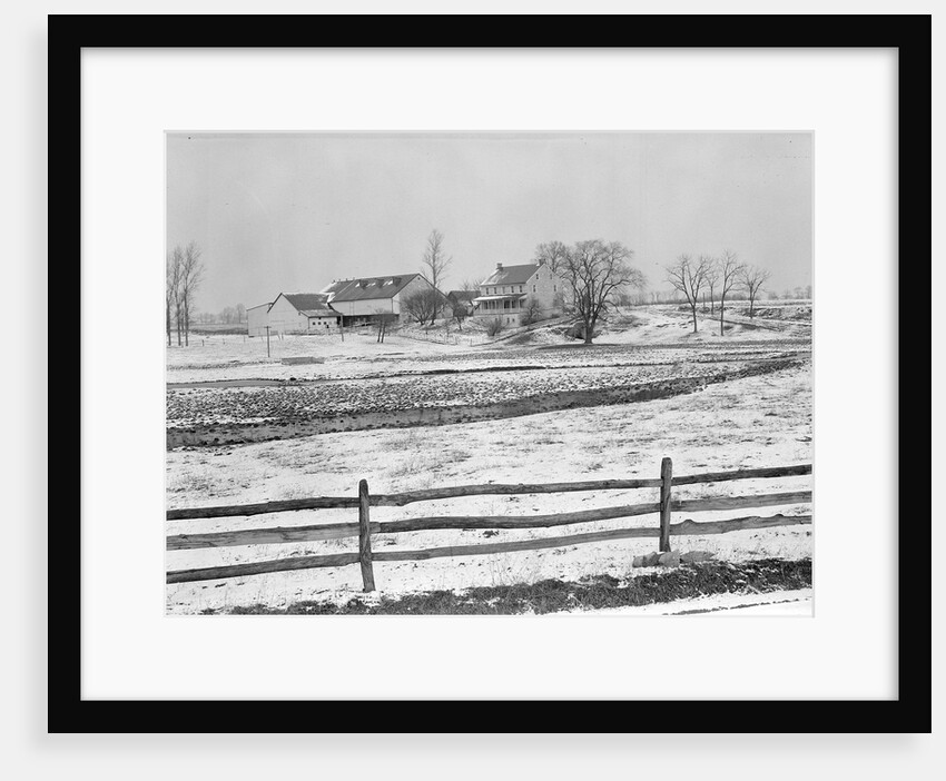Lancaster, Pennsylvania - Housing. Adjoining farms on side road near Petersburg, 1936 by Lewis Hine