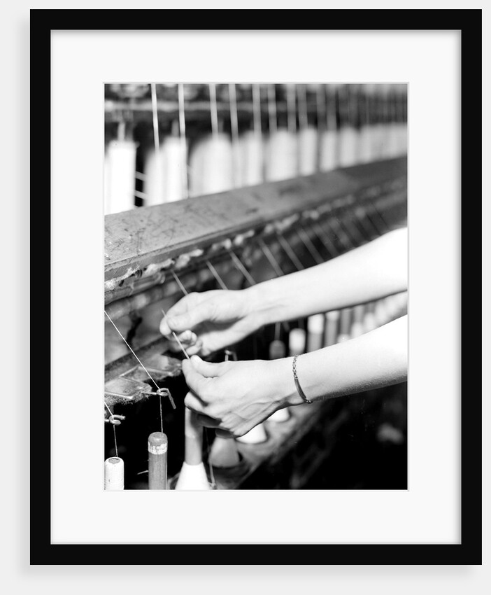 High Point, North Carolina - Textiles. Pickett Yarn Mill. Spinning by Lewis Hine