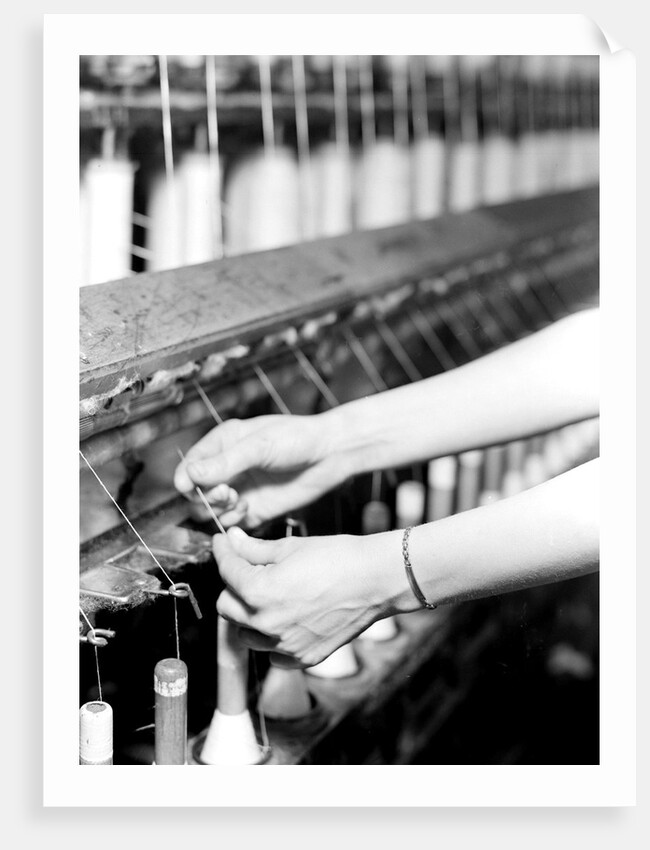 High Point, North Carolina - Textiles. Pickett Yarn Mill. Spinning by Lewis Hine