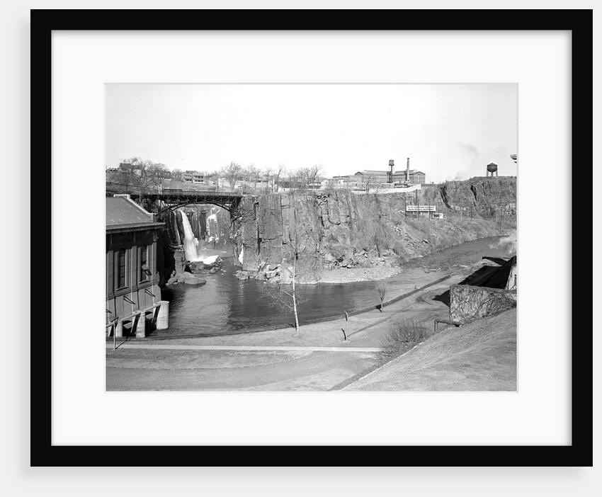 Paterson, New Jersey - Textiles. A glimps of Passaic Falls and River, March 1937 by Lewis Hine