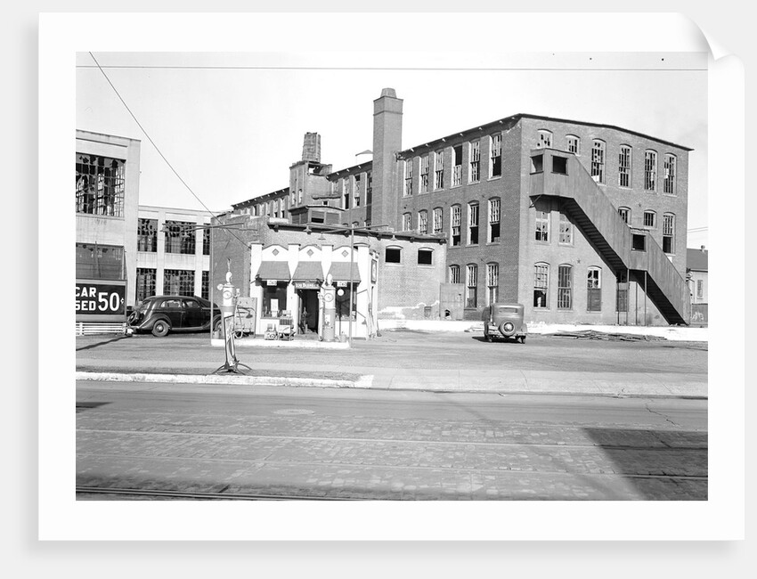 Paterson, New Jersey - Textiles. Deserted silk mill of 21st. Ave, March 1937 by Lewis Hine