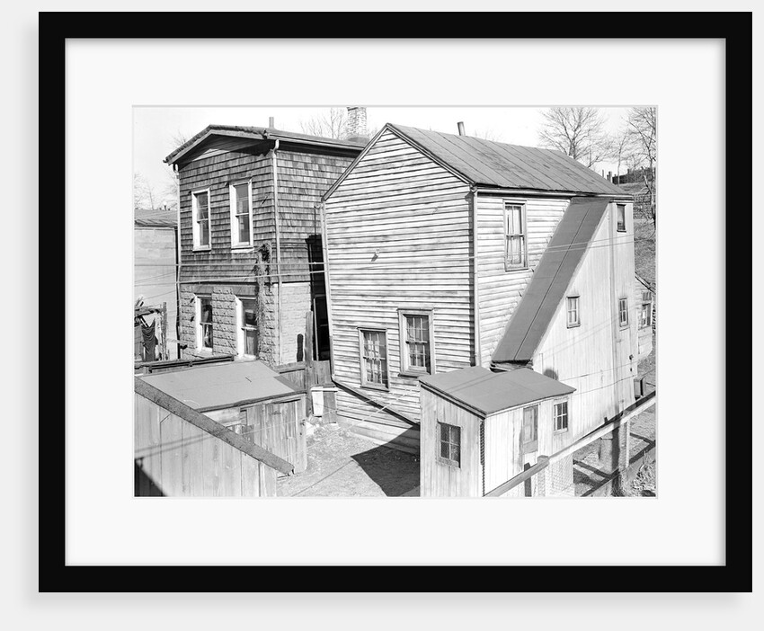 Paterson, New Jersey - Textiles. Former silk workers. Rear Tenement off Summer St, March 1937 by Lewis Hine
