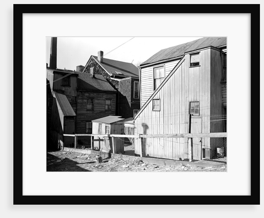 Paterson, New Jersey - Textiles. Former silk workers. Rear Tenement off Summer St, March 1937 by Lewis Hine