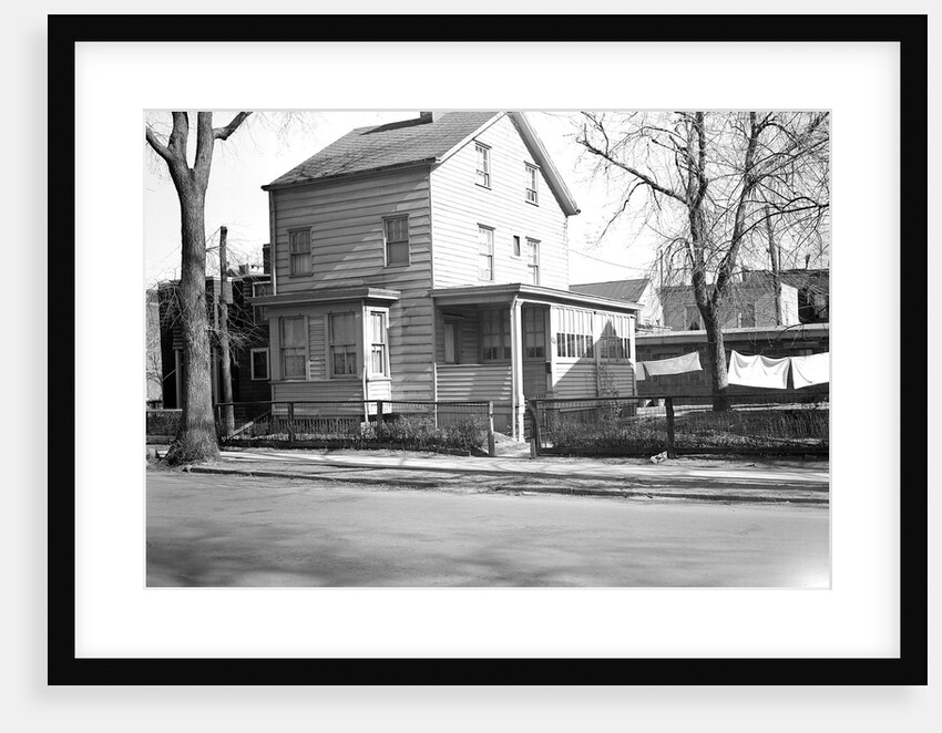 Paterson, New Jersey - Textiles. Home of Salvatore De Crasenso, 583 E. 231 St. Owner of small family shop of 8 or 10 looms, March 1937 by Lewis Hine