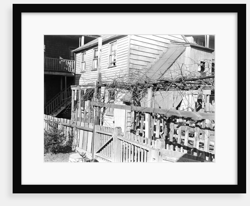 Paterson, New Jersey - Textiles. Rear tenement off Summer St. Former silk workers, March 1937 by Lewis Hine
