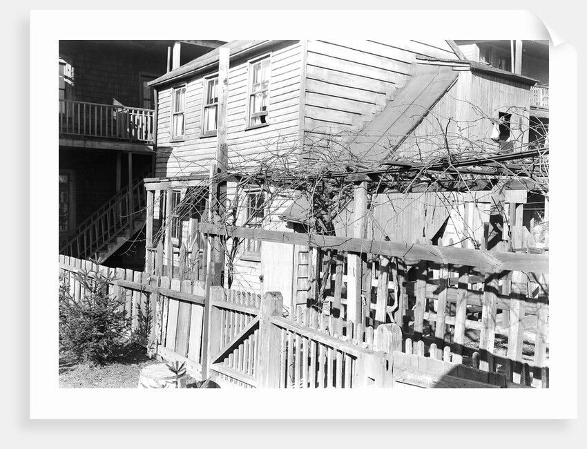 Paterson, New Jersey - Textiles. Rear tenement off Summer St. Former silk workers, March 1937 by Lewis Hine