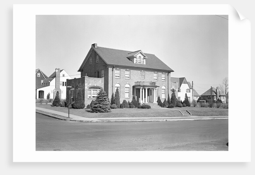 Paterson, New Jersey - Textiles. Home of Kabbash, owner in large Paterson silk manufacturing corp., 475 - 17th Ave, March 1937 by Lewis Hine