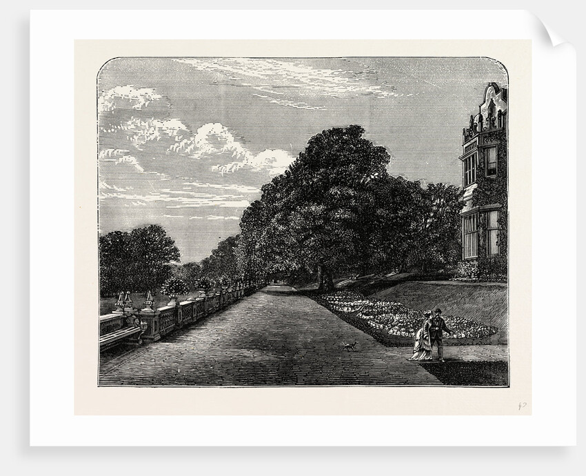 The South or Grand Terrace of the Mansion by Anonymous