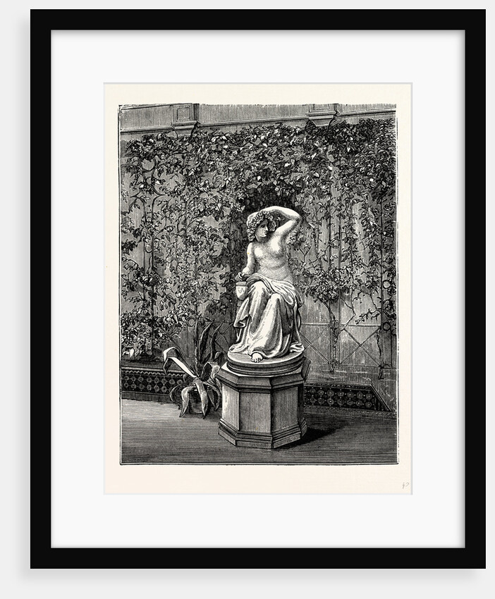 In the Winter Garden. Nymph at her Toilet, Haudmauer, Somerleyton by Anonymous