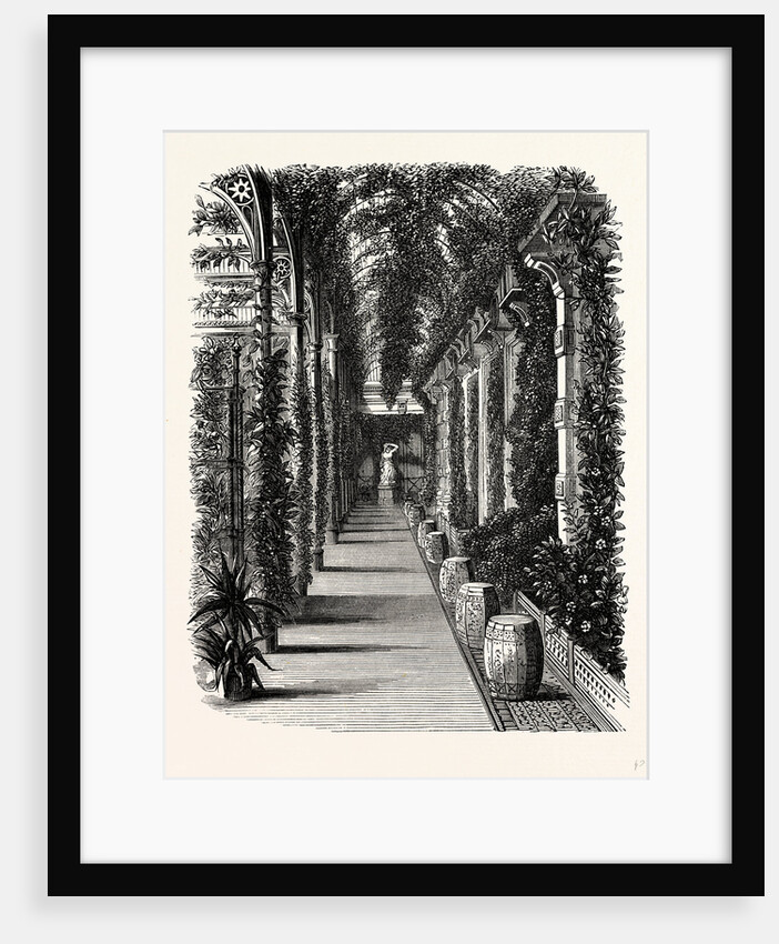 In the Winter Garden. Statue, Hautmann, Somerleyton by Anonymous