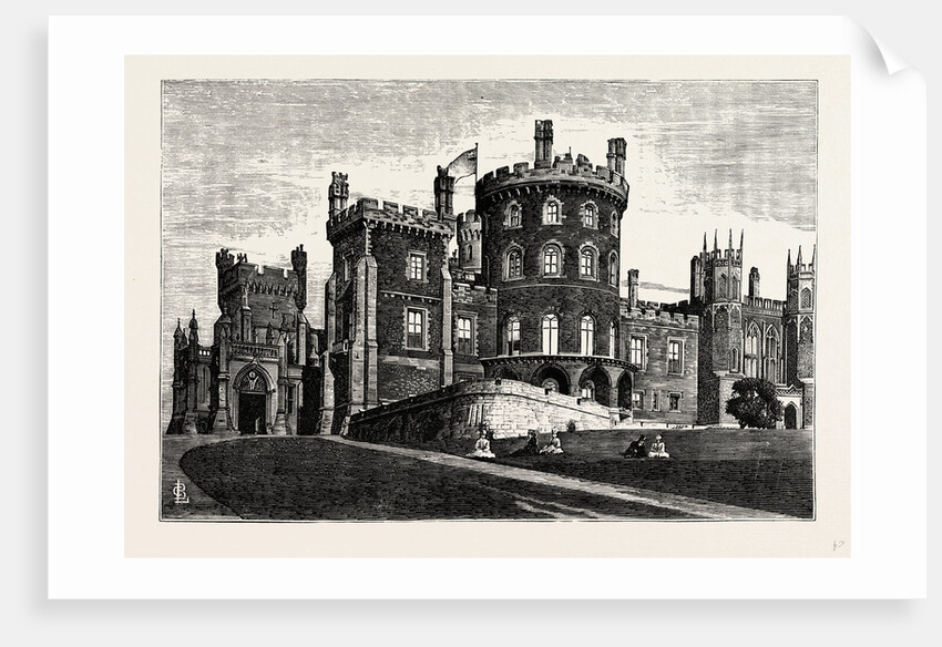 Belvoir Castle from the North-west, showing the Grand Entrance by Anonymous