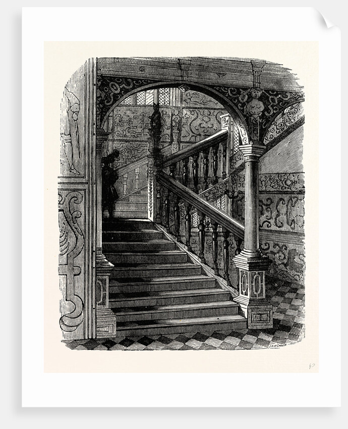 The Staircase, Knole House, Sevenoaks by Anonymous