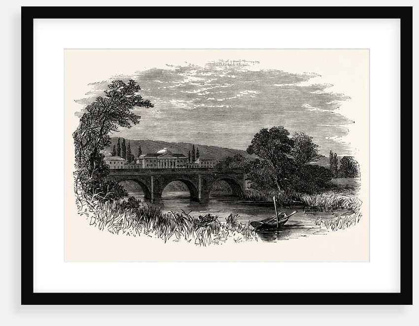 The Hall and Bridge from the Park, Kedleston Hall by Anonymous