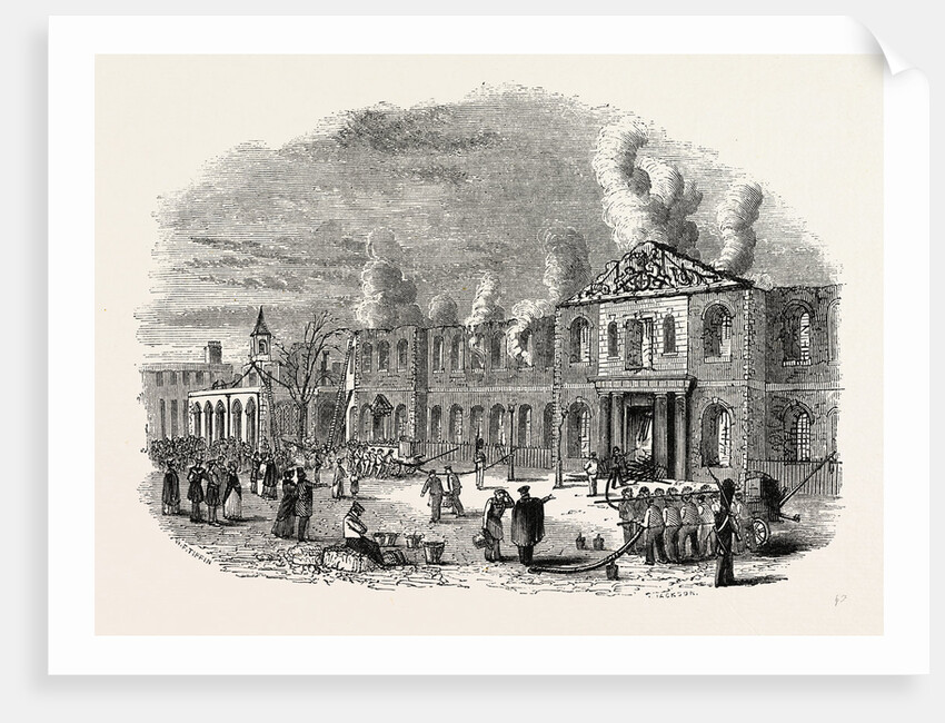 Ruins Great Storehouse, November, 1841, London by Anonymous