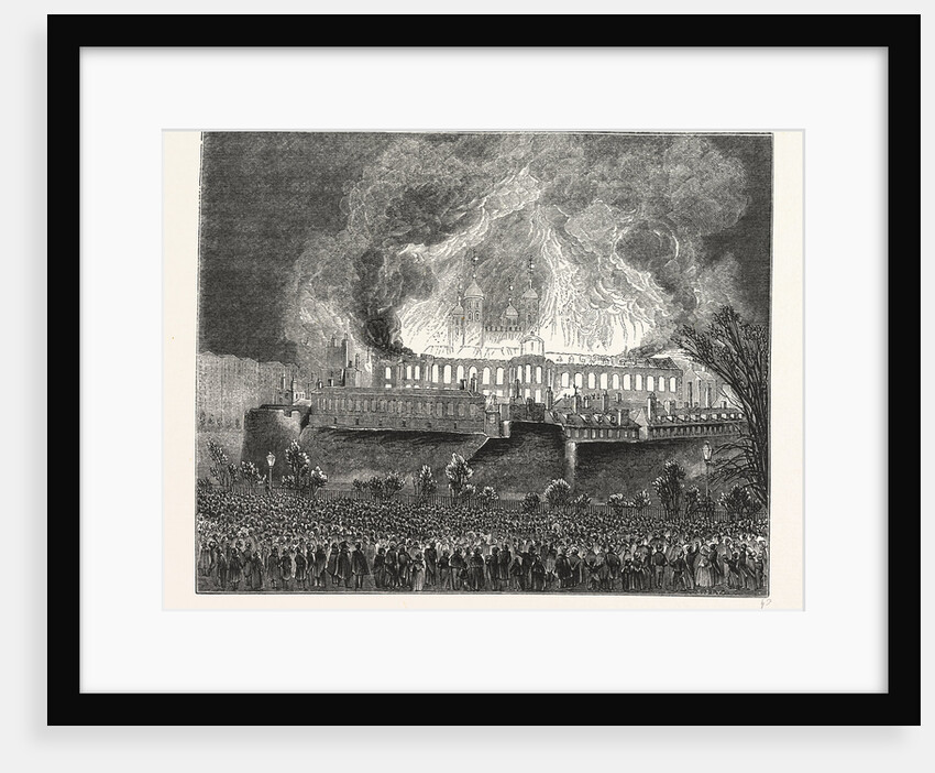 Burning Great Storehouse, London by Anonymous