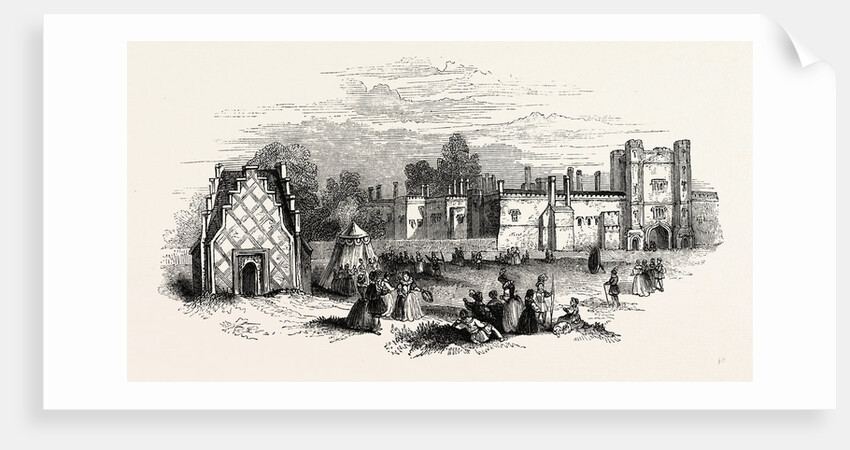 St. James's Palace. Print Hollar, London by Anonymous